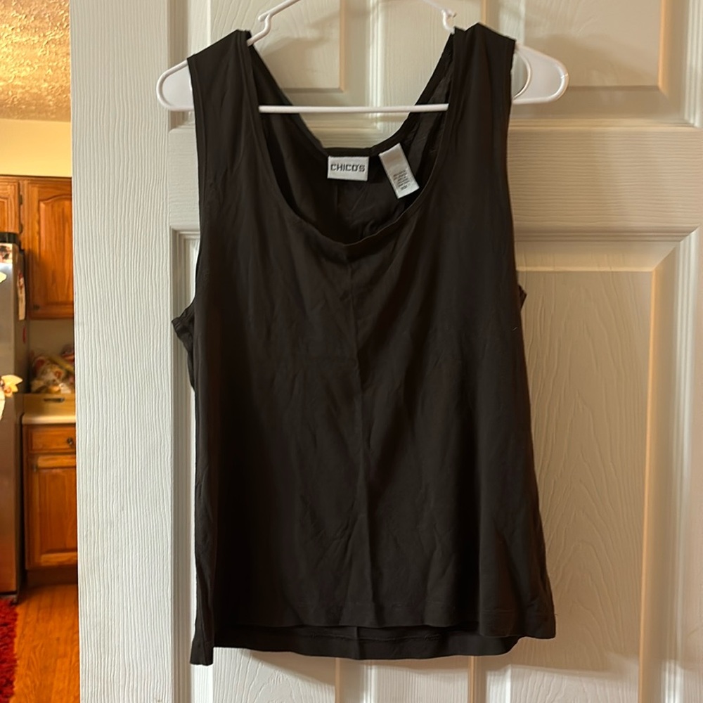 Women’s Chicos brown tank size 1 95% rayon 5% spandex